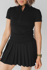 Mock Neck Zip
