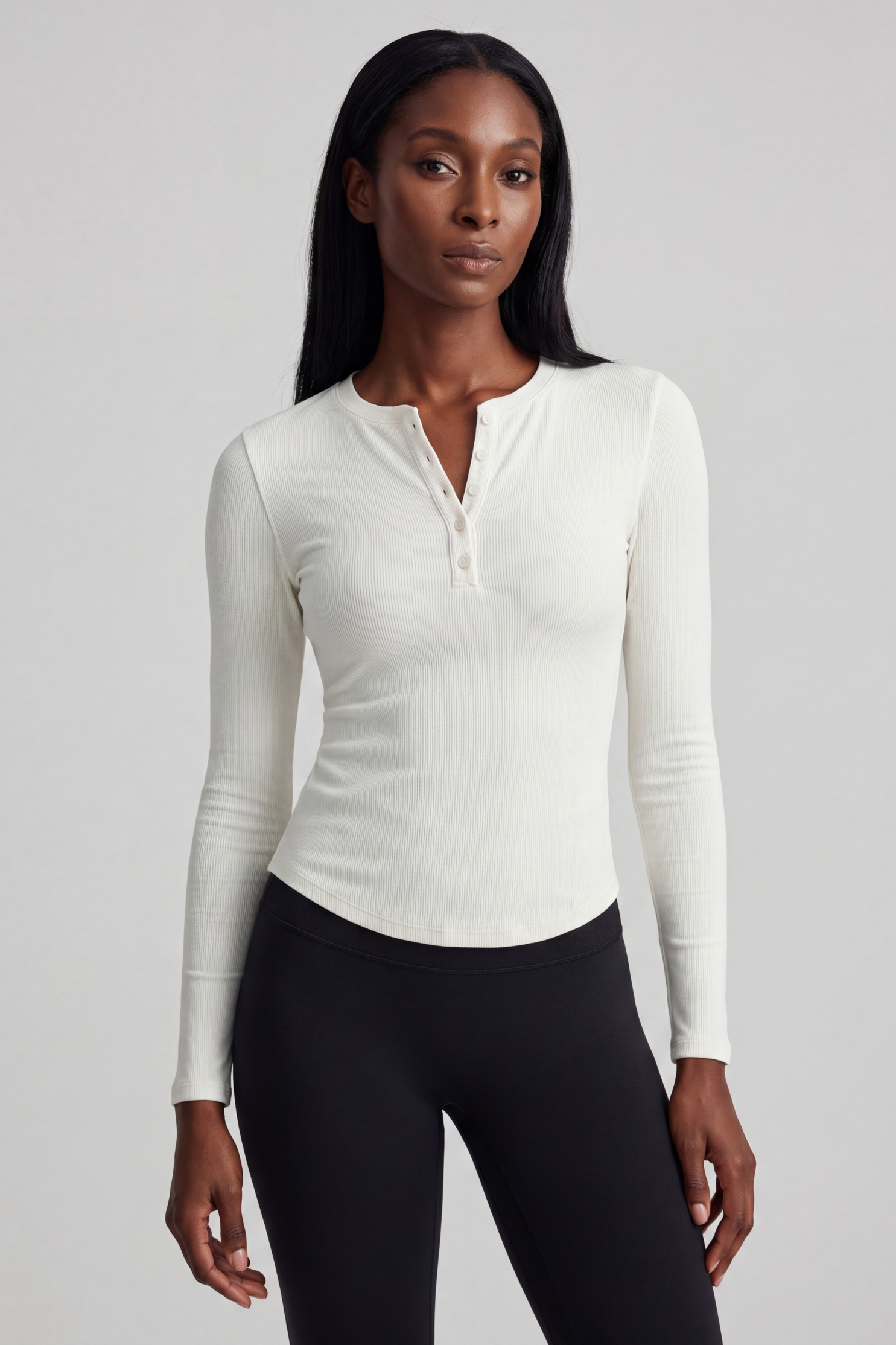 Modal Henley Long Sleeve