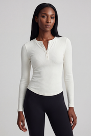 Modal Henley Long Sleeve