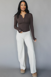 Henley Long Sleeve *Ribbed