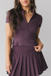 Mock Neck Zip