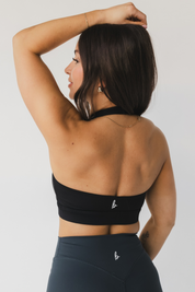 Deep V Halter Bra