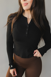 Henley Long Sleeve *Ribbed