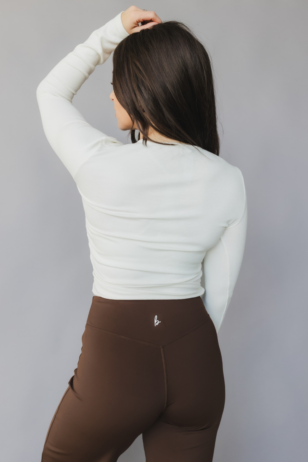 Ribbed Long Sleeve *Ruched